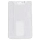 B-Holder Metallic White Rigid Hard Plastic Vertical Holder 2.13" x 3.38" 1840-6648 - All Things Identification