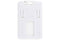 B-Holder Metallic White Rigid Hard Plastic Vertical Holder 2.13" x 3.38" 1840-6648 - All Things Identification