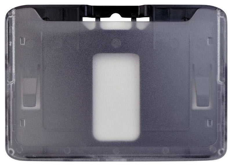 B-Holder Black Rigid Hard Plastic Horizontal Holder 3.38" x 2.13" 1840-6651 - All Things Identification