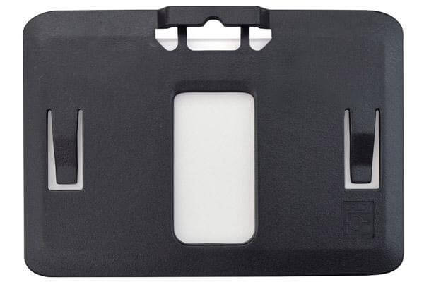 B-Holder Black Rigid Hard Plastic Horizontal Holder 3.38" x 2.13" 1840-6651 - All Things Identification