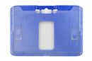 B-Holder Metallic Blue Rigid Hard Plastic Horizontal Holder 3.38" x 2.13" 1840-6652 - All Things Identification