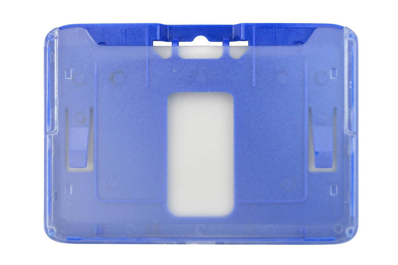 B-Holder Metallic Blue Rigid Hard Plastic Horizontal Holder 3.38" x 2.13" 1840-6652 - All Things Identification