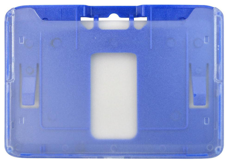 B-Holder Metallic Blue Rigid Hard Plastic Horizontal Holder 3.38" x 2.13" 1840-6652 - All Things Identification