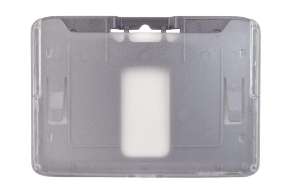 B-Holder Metallic Gray Rigid Hard Plastic Horizontal Holder 3.38" x 2.13" 1840-6657 - All Things Identification