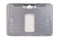 B-Holder Metallic Gray Rigid Hard Plastic Horizontal Holder 3.38" x 2.13" 1840-6657 - All Things Identification