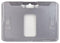 B-Holder Metallic Gray Rigid Hard Plastic Horizontal Holder 3.38" x 2.13" 1840-6657 - All Things Identification