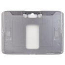 B-Holder Metallic Gray Rigid Hard Plastic Horizontal Holder 3.38" x 2.13" 1840-6657 - All Things Identification
