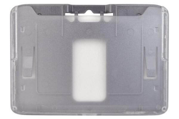 B-Holder Metallic Gray Rigid Hard Plastic Horizontal Holder 3.38" x 2.13" 1840-6657 - All Things Identification