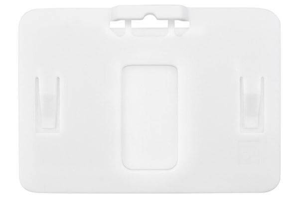 B-Holder White Rigid Hard Plastic Horizontal Holder, 3.38" x 2.13" 1840-6658 - All Things Identification