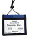 Blue 3-Pocket Credential Wallet with Adjustable Neck Cord - All Things Identification
