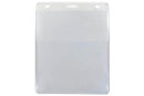Clear Rigid Vinyl Horizontal Name Tag Holder with Clip Back, 4" x 3" - All Things Identification