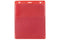 Red Vinyl Vertical Credential Wallet with Slot and Chain Holes,3" x 4.25" 1860-4006 - All Things Identification