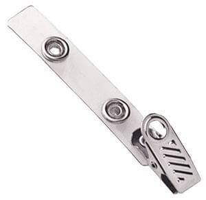 1-Hole Badge Ribbed Face Clip - 500 - All Things Identification
