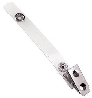 2-Hole Badge Clip with 4” Strap  - 500 - All Things Identification