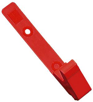 Red All Plastic Badge Clip - 100 - All Things Identification