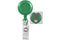 Green Badge Reel with Reinforced Vinyl Strap | Belt Clip - 25 - All Things Identification