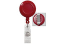 Red Badge Reel with Reinforced Vinyl Strap | Belt Clip - 25 - All Things Identification
