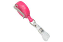 Neon Pink Round Badge Reel - 25 - All Things Identification