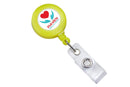 Neon Yellow Round Badge Reel - 25 - All Things Identification