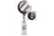 Chrome (Plastic) Badge Reel with Silver Sticker, Reinforced Vinyl Strap | Belt Clip - 25 - All Things Identification