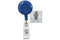 Translucent Blue Badge Reel with Clear Vinyl Strap | Spring Clip - 25 - All Things Identification