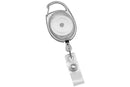 Translucent Premier Carabiner Badge Reel with Clear Vinyl Strap - 25 - All Things Identification