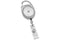 Translucent Premier Carabiner Badge Reel with Clear Vinyl Strap - 25 - All Things Identification