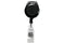 Black Lanyard Badge Reel with Clear Vinyl Strap - 25 - All Things Identification