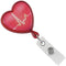 Translucent Red EKG Themed Heart Shaped Reel - 25 - All Things Identification