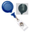 Navy Blue Badge Reel with Clear Vinyl Strap | Swivel Spring Clip - 25 - All Things Identification