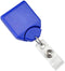 Metallic Blue B-REEL| Badge Reel with swivel-clip with teeth - 25 - All Things Identification