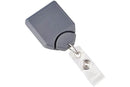 Metallic Gray B-REEL| Badge Reel With Swivel Belt Clip - 25 - All Things Identification