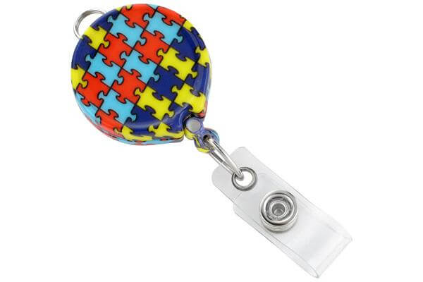 Autism Awareness Badge Reel - 25 - All Things Identification