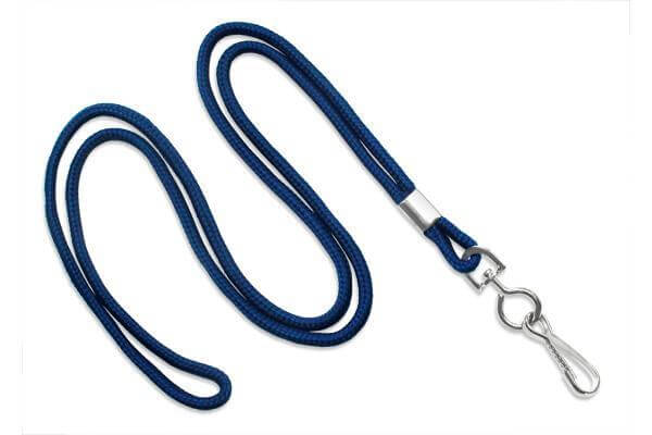 Navy Blue Round 1-8" Lanyard Swivel Hook - All Things Identification