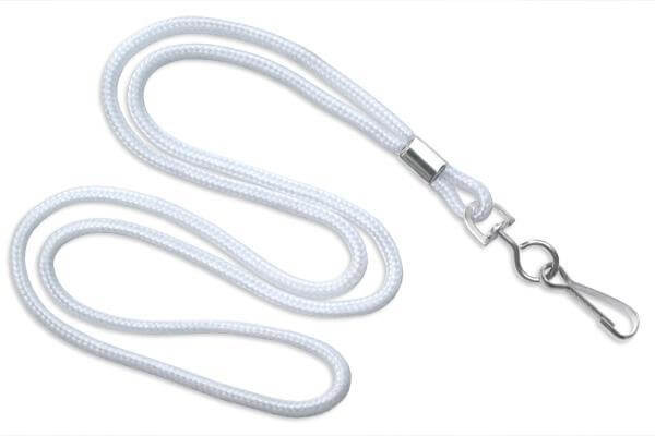 White Round 1-8" Swivel Hook - All Things Identification