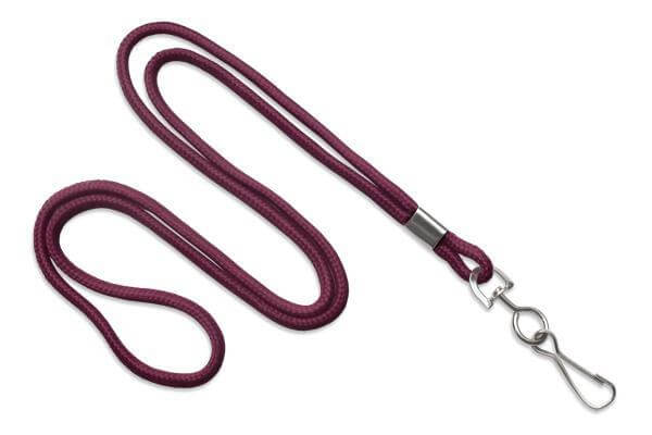 Maroon Round 1-8" Lanyard Swivel Hook - All Things Identification