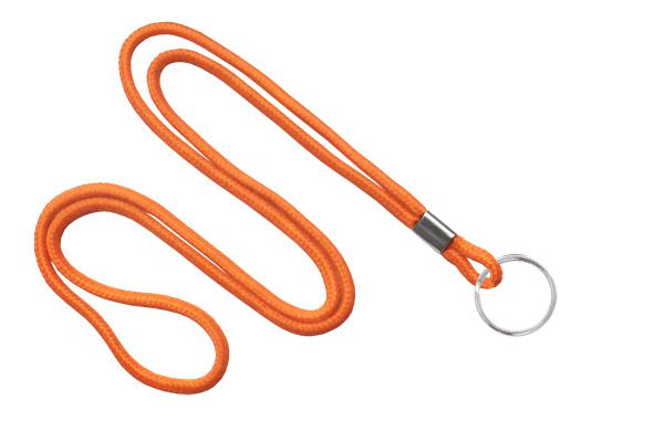 Orange 1-8" Lanyard  Key Ring - All Things Identification