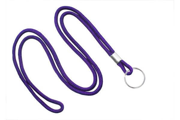 Purple 1-8" Lanyard  Key Ring - All Things Identification