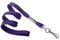 Purple 3-8" Flat Woven Lanyard Swivel Hook - All Things Identification