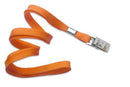 Orange 3-8" Flat Woven Lanyard Bulldog - All Things Identification