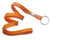 Orange 3-8" Flat Woven Lanyard Split Ring - All Things Identification