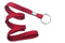 Red 3-8" Flat Woven Lanyard Split Ring - All Things Identification