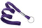 Purple 3-8" Flat Woven Lanyard Split Ring - All Things Identification