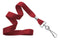 Red 5-8" Flat Woven Lanyard Swivel Hook - All Things Identification