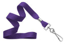 Purple 5-8" Flat Woven Lanyard Swivel Hook - All Things Identification