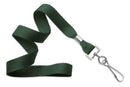 Forest Green 5-8" Flat Woven Lanyard Swivel Hook - All Things Identification