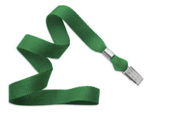Green 5-8" Lanyard Bulldog Clip - All Things Identification