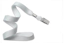 White 5-8" Lanyard Bulldog Clip - All Things Identification