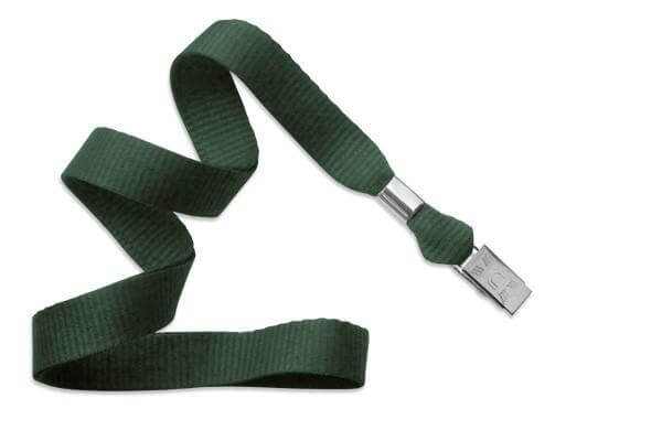 Forest Green 5-8" Lanyard Bulldog Clip - All Things Identification