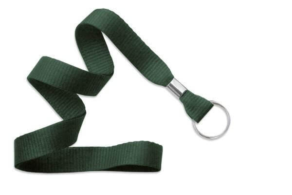Forest Green 5-8" Lanyard Split Ring - All Things Identification